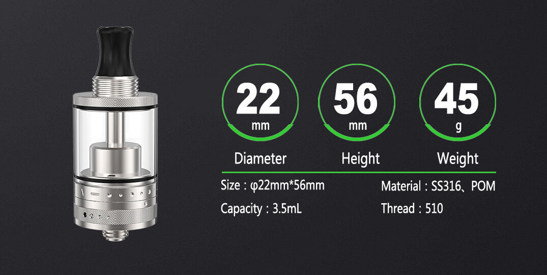 Purity Plus MTL RTA 22mm von Ambition Mods