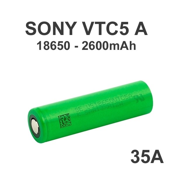 Akkuzellen 18650 - Sony Konion VTC5A 2600mAh - 30A